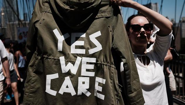Protesters flooded more than 700 marches, from immigrant-friendly cities like New York and Los Angeles to conservative Appalachia and Wyoming. (AFP) Protesters flooded more than 700 marches, from immigrant-friendly cities like New York and Los Angeles to conservative Appalachia and Wyoming. (AFP)