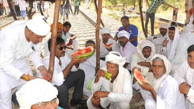 The clarification came a day after activists of the Gujjar Aarakshan Sangarh Samiti threatened to protest during Prime Minister Narendra Modi’s Jaipur rally in Jaipur on July 7. (HT File) The clarification came a day after activists of the Gujjar Aarakshan Sangarh Samiti threatened to protest during Prime Minister Narendra Modi’s Jaipur rally in Jaipur on July 7. (HT File)