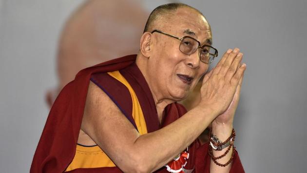The Dalai Lama arrives for the inauguration of Happiness Curriculum of the Delhi government at Thyagraj Sports Complex in New Delhi. The curriculum, with a focus on meditation and mental exercise, is designed with the aim to make students not only good humans who will spread happiness but also relaxed professionals who will not indulge in corruption. (Sonu Mehta / HT Photo) The Dalai Lama arrives for the inauguration of Happiness Curriculum of the Delhi government at Thyagraj Sports Complex in New Delhi. The curriculum, with a focus on meditation and mental exercise, is designed with the aim to make students not only good humans who will spread happiness but also relaxed professionals who will not indulge in corruption. (Sonu Mehta / HT Photo)