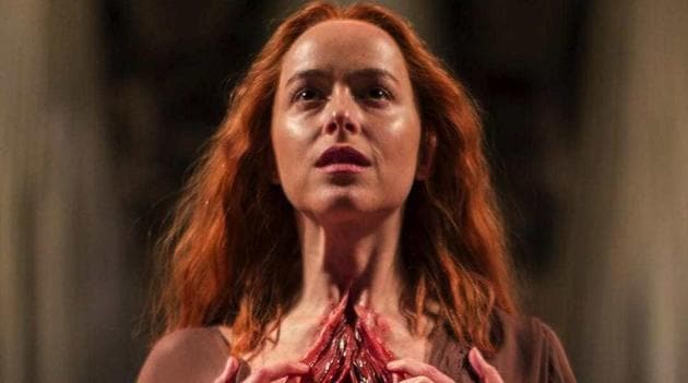 Dakota Johnson in a still from Suspiria.