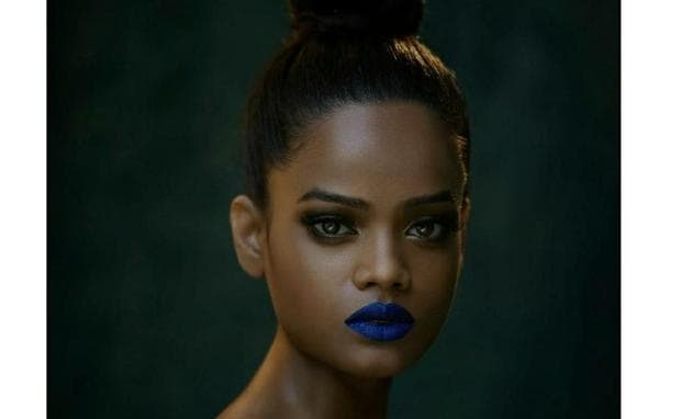 Indian model Renee Kujur is a spitting image of Barbadian pop singer Rihanna.(Photo: Ashish Chawla)