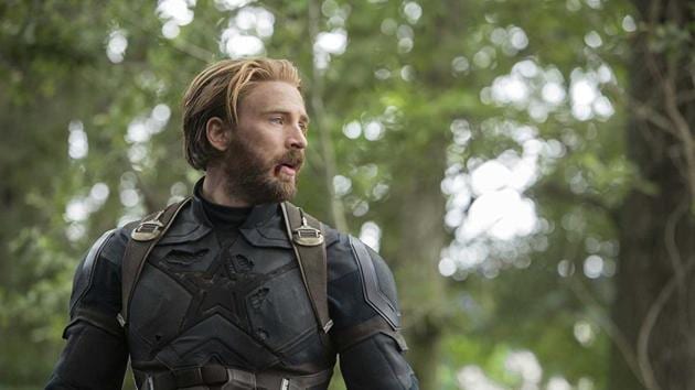 Chris Evans as Captain America in Avengers: Infinity War.