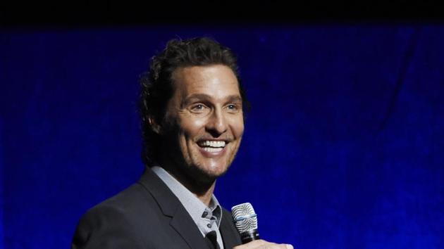 Matthew McConaughey, a cast member in the upcoming film White Boy Rick, addresses the audience during the Sony Pictures Entertainment presentation at CinemaCon 2018.(Chris Pizzello/Invision/AP) Matthew McConaughey, a cast member in the upcoming film White Boy Rick, addresses the audience during the Sony Pictures Entertainment presentation at CinemaCon 2018.(Chris Pizzello/Invision/AP)