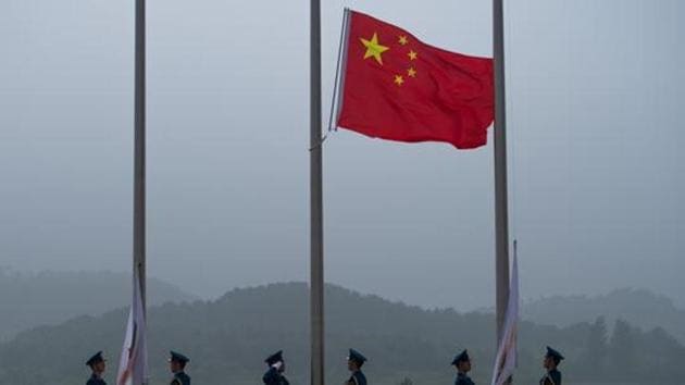 The Chinese national flag being raised during the opening ceremony of the International Army Games 2017 in Guangshui in China's central Hubei province. (AFP File Photo) The Chinese national flag being raised during the opening ceremony of the International Army Games 2017 in Guangshui in China's central Hubei province. (AFP File Photo)