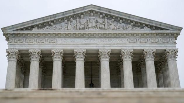 The US Supreme Court is seen as the court nears the end of its term in Washington.(Reuters File)