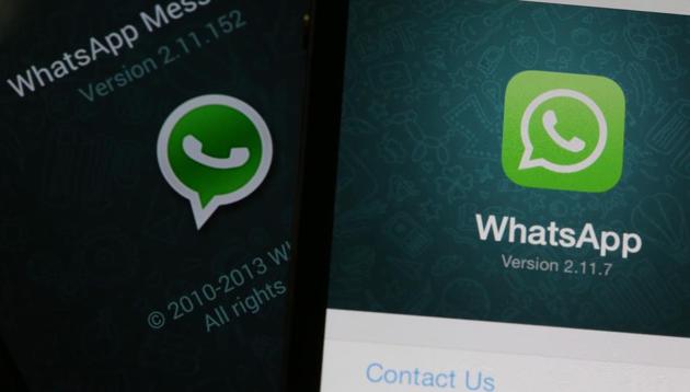 The WhatsApp Inc. mobile-messaging application WhatsApp is displayed on a Samsung Electronics Co. Galaxy S4 smartphone.(Bloomberg File Photo)