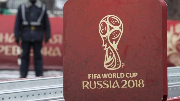 A sign with the logo of the 2018 FIFA World Cup Russia is on display near the Kremlin.(Reuters file photo) A sign with the logo of the 2018 FIFA World Cup Russia is on display near the Kremlin.(Reuters file photo)