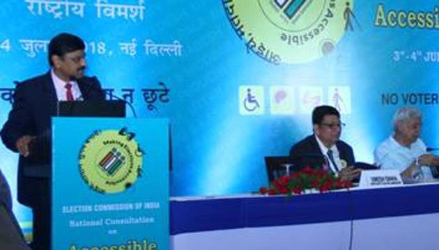 Election Commission of India launches mobile app “cVIGIL” to enable citizens to report on violation of election code of conduct. (PIB/Twitter) Election Commission of India launches mobile app “cVIGIL” to enable citizens to report on violation of election code of conduct. (PIB/Twitter)
