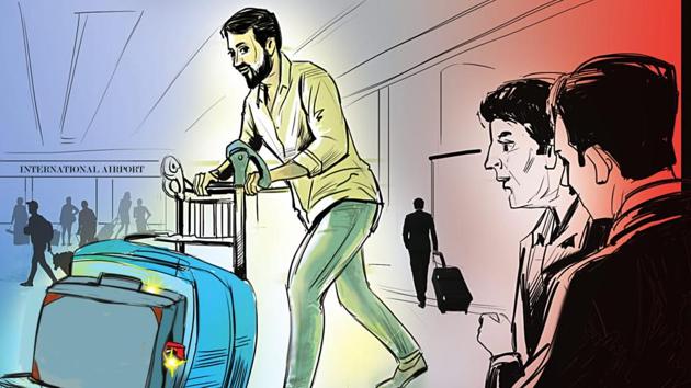 The couriers are often not even aware of their main handlers.(Biswajit Debnath/HT) The couriers are often not even aware of their main handlers.(Biswajit Debnath/HT)