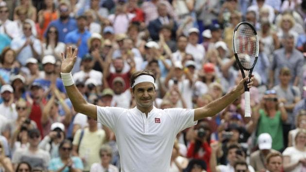 Roger Federer registered a straight sets win over Lukas Lacko in the second round at Wimbledon.(AP)