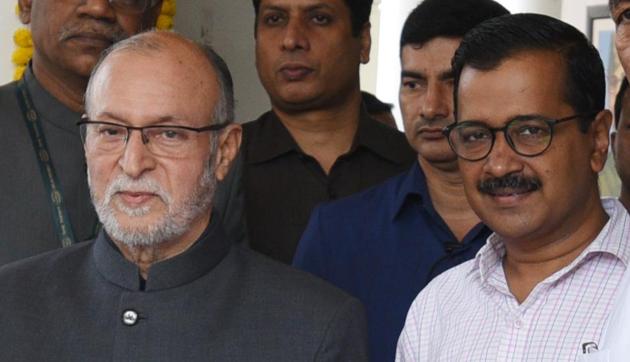 Delhi Lieutenant Governor Anil Baijal and chief minister Arvind Kejriwal. The Supreme Court held on Wednesday that the L-G does not have independent decision-making powers, and is bound to act on the aid and advice of the Council of Ministers.(Raj K Raj/HT PHOTO) Delhi Lieutenant Governor Anil Baijal and chief minister Arvind Kejriwal. The Supreme Court held on Wednesday that the L-G does not have independent decision-making powers, and is bound to act on the aid and advice of the Council of Ministers.(Raj K Raj/HT PHOTO)
