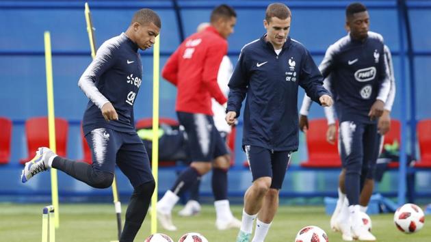 Antoine Griezmann has also scored two goals and the Atletico Madrid striker will look to score more against Uruguay on Friday evening. (AP) Antoine Griezmann has also scored two goals and the Atletico Madrid striker will look to score more against Uruguay on Friday evening. (AP)