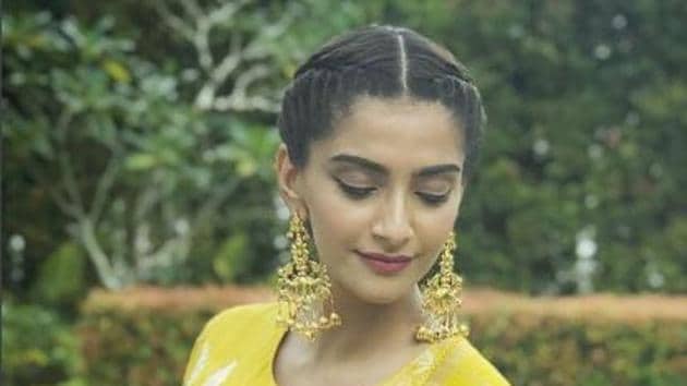 Sonam Kapoor’s yellow anarkali is made for a formal or festive get-togethers. And those earrings!(Instagram)