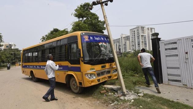 The child was playing outside the house while his mother was busy helping his siblings board the bus, police said.(HT File Photo/Representative image)