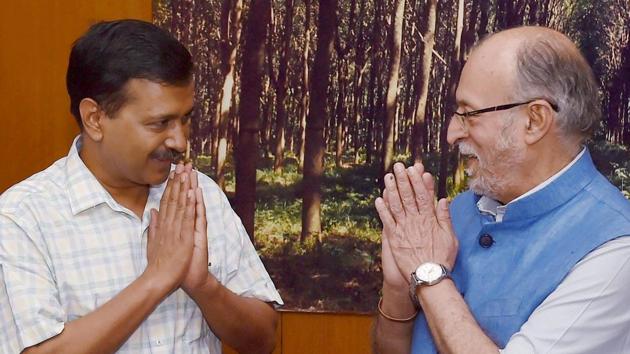 Lieutenant Governor of Delhi, Anil Baijal, and Delhi Chief Minister Arvind Kejriwal. On Wednesday, the Supreme Court held that Lieutenant Governor Anil Baijal does not have independent decision-making powers, and is bound to act on the aid and advice of the Council of Ministers.(PTI FILE)