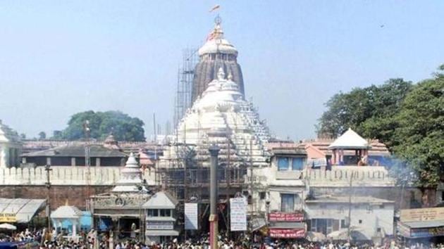 Devotees gathered at the Lord Jagannath temple in Puri. (PTI photo) Devotees gathered at the Lord Jagannath temple in Puri. (PTI photo)