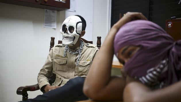 Historically many students, some of them members of President Daniel Ortega’s Sandinista Front, have been supporters of the leftist government. The university, which more than 30,000 students attend, includes revolutionary murals, like the one dedicated to Carlos Fonseca, a founder of the Sandinista Front that toppled the Somoza family dictatorship in 1979. (Esteban Felix / AP)