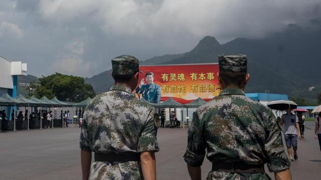 Members of the People's Liberation Army march in China . As per records, there have been around 118 PLA incursions this year, a drop from the same period in 2017. (Bloomberg File/ Representative image) Members of the People's Liberation Army march in China . As per records, there have been around 118 PLA incursions this year, a drop from the same period in 2017. (Bloomberg File/ Representative image)