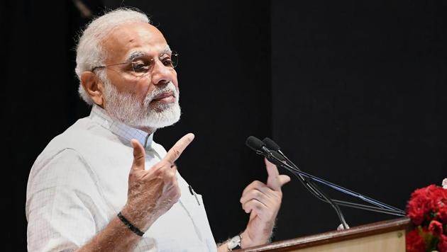 The NCERT chapter in Class 12 political science book mentions that violence after the Godhra train burning incident left 1,100 people dead, and then PM AB Vajpayee had asked Gujarat’s Narendra Modi government to follow “Raj Dharma”.(PTI)