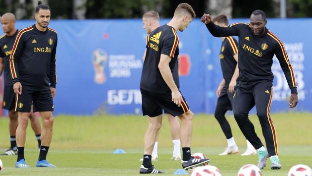 Belgium's Romelu Lukaku (R) and Nacer Chadli (L) will have to play an important role if they are to reach the semi-finals where they will face the winners of the match between France and Uruguay. (AP)