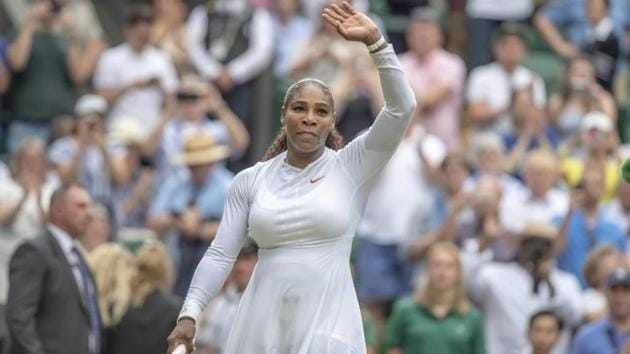 Serena Williams (USA) defeated Viktoriya Tomova (BUL) 6-1, 6-4. (USA TODAY Sports)