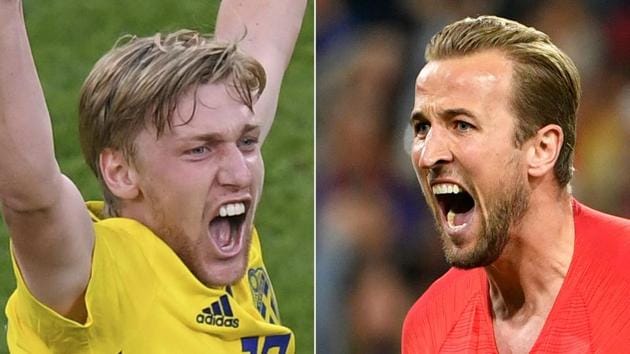 Sweden's midfielder Emil Forsberg (L) and England's forward Harry Kane are two crucial cogs in their teams’ FIFA World Cup 2018 chances. (AFP) Sweden's midfielder Emil Forsberg (L) and England's forward Harry Kane are two crucial cogs in their teams’ FIFA World Cup 2018 chances. (AFP)