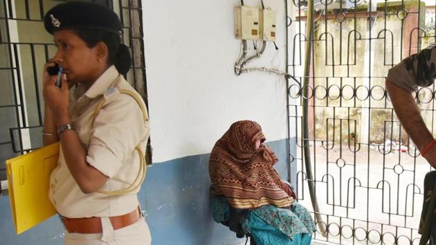 After the arrest Sister Koshleniea the in-charge of Nirmal Hriday a Missionaries of Charity run shelter home on her alleged involvement in selling a new born baby boy at Civil court in Ranchi. (Hardeep Singh/ HT Photo) After the arrest Sister Koshleniea the in-charge of Nirmal Hriday a Missionaries of Charity run shelter home on her alleged involvement in selling a new born baby boy at Civil court in Ranchi. (Hardeep Singh/ HT Photo)