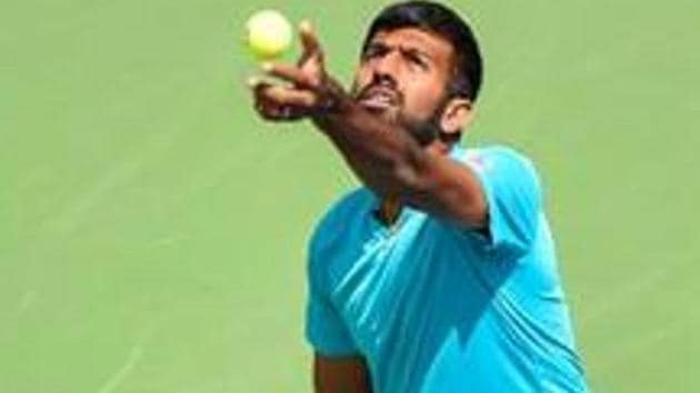 Rohan Bopanna and his French partner Edouard Roger-Vasselin lost against Frederik Nielsen and Joe Salisbury.(AFP)