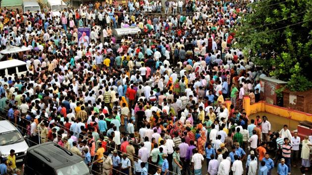 All India Trinamool Congress (TMC) leaders and supporters take part in a protest rally against Central Govt in Birbhum district of West Bengal on July 01, 2018. (PTI)