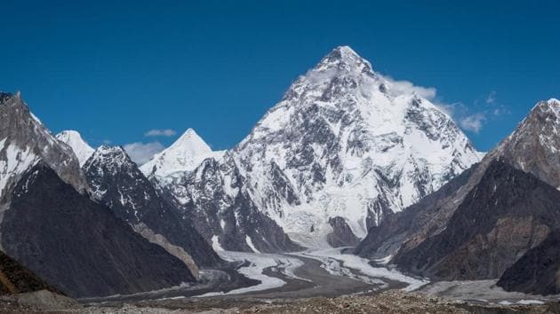 K2 is the world’s second highest peak and looms over the Karakoram range on the China-Pakistan border.(Shutterstock)