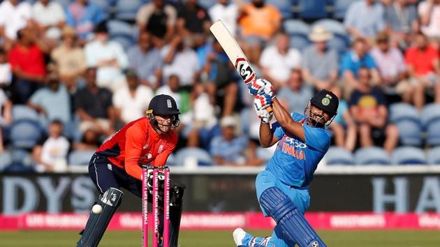 Suresh Raina, along with Virat Kohli, steadied the ship for India with a solid partnership in the middle overs. (REUTERS) Suresh Raina, along with Virat Kohli, steadied the ship for India with a solid partnership in the middle overs. (REUTERS)