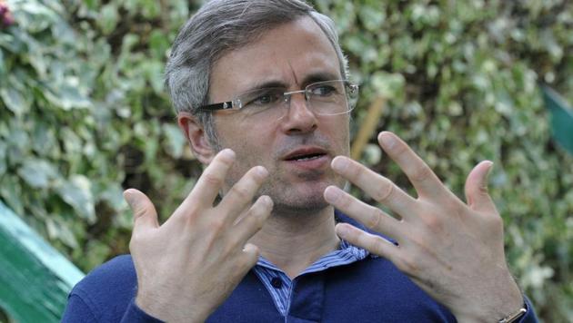 National Conference leader and former Jammu and Kashmir chief minister Omar Abdullah evaded questions about the BJP’s reported attempt to put in place a Hindu CM from the state’s Jammu region with deputies from the Muslim-majority Kashmir Valley.(HT/File Photo)