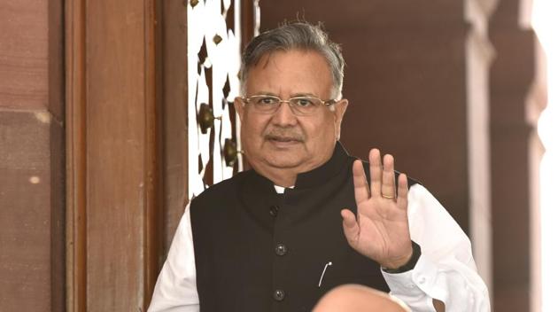 During a no-trust motion moved by the Congress against the Raman Singh-led BJP government, Singh termed the allegations levelled by the opposition as “direction-less and baseless”. (Mohd Zakir/HT PHOTO) During a no-trust motion moved by the Congress against the Raman Singh-led BJP government, Singh termed the allegations levelled by the opposition as “direction-less and baseless”. (Mohd Zakir/HT PHOTO)