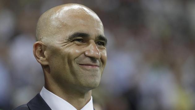 Belgium’s coach Roberto Martinez during the 2018 FIFA World Cup quarter-final football match between Brazil and Belgium at the Kazan Arena in Kazan on July 6, 2018. (AP) Belgium’s coach Roberto Martinez during the 2018 FIFA World Cup quarter-final football match between Brazil and Belgium at the Kazan Arena in Kazan on July 6, 2018. (AP)