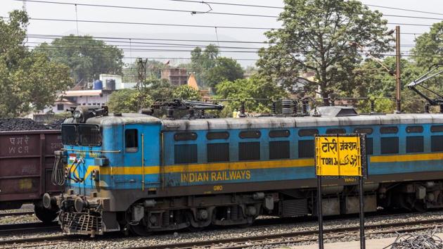 Signage for Tori Junction stands as a locomotive passes through the Tori Siding. This railway line is also claimed to significantly reduce air pollution and the carbon foot print of the transportation process. (Prashanth Vishwanathan / Bloomberg) Signage for Tori Junction stands as a locomotive passes through the Tori Siding. This railway line is also claimed to significantly reduce air pollution and the carbon foot print of the transportation process. (Prashanth Vishwanathan / Bloomberg)
