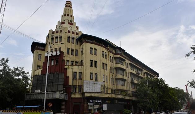 The Art Deco Eros cinema. Those stacked columns on the roof? That’s called a ziggurat.(HT Photo)