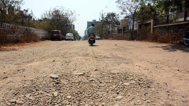 The pending works, however, have not been taken up on priority either by the Pune metropolitan regional development authority (PMRDA) nor the gram panchayat, say residents. (HT File Photo) The pending works, however, have not been taken up on priority either by the Pune metropolitan regional development authority (PMRDA) nor the gram panchayat, say residents. (HT File Photo)