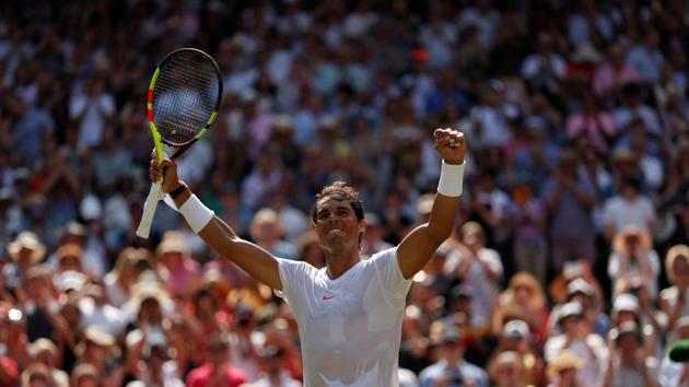 Rafael Nadal will face either Italy’s Fabio Fognini or Jiri Vesely of the Czech Republic for a place in the Wimbledon quarter-finals. (REUTERS) Rafael Nadal will face either Italy’s Fabio Fognini or Jiri Vesely of the Czech Republic for a place in the Wimbledon quarter-finals. (REUTERS)