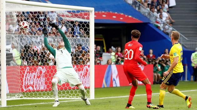 England's Dele Alli scores their second goal. (REUTERS) England's Dele Alli scores their second goal. (REUTERS)