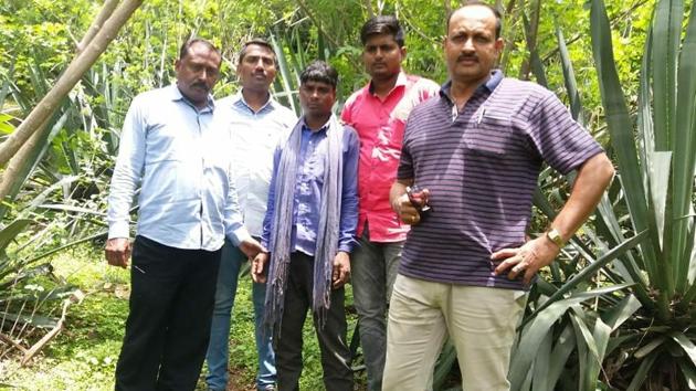 A team of officers traced Dasrath Pimpalse to a hideout in the forests near the Warsa village, around 60km from Rainpada, where the incident had taken place, police said.(ANI/Twitter)