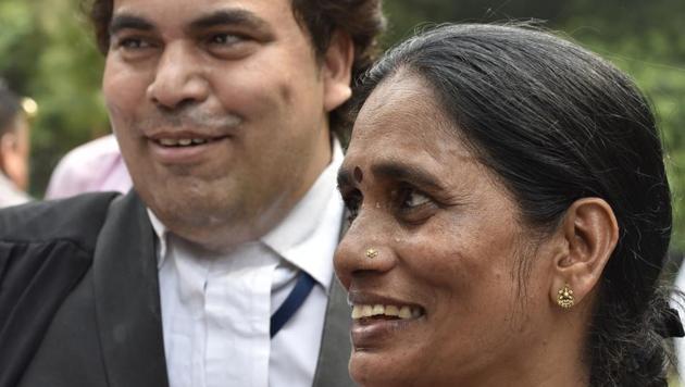 The 23-year-old paramedic student's mother Asha Devi after Supreme Court's verdict on 2012 Delhi Gangrape case, in New Delhi, on Monday, July 9, 2018. (Sonu Mehta/HT PHOTO) The 23-year-old paramedic student's mother Asha Devi after Supreme Court's verdict on 2012 Delhi Gangrape case, in New Delhi, on Monday, July 9, 2018. (Sonu Mehta/HT PHOTO)
