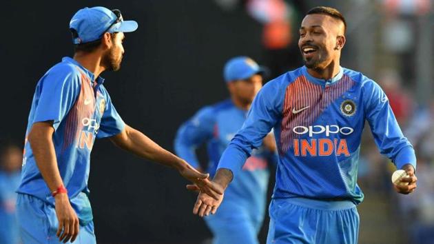 Hardik Pandya’s unbeaten 33 and 4/38 helped India beat England by seven wickets in the deciding Twenty20 tie in Bristol on Sunday.(Twitter)