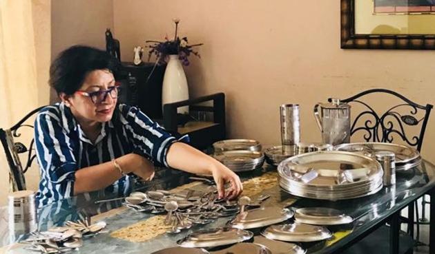 Gurugram resident Sameera Satija’s initiative allows people to borrow steel crockery, and cut down on the use of disposable utensils. Gurugram resident Sameera Satija’s initiative allows people to borrow steel crockery, and cut down on the use of disposable utensils.