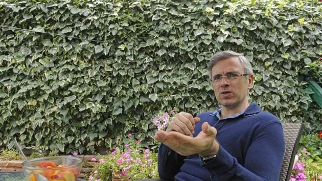 Former Jammu and Kashmir chief minister Omar Abdullah on Monday reiterated his demand for immediately dissolving the state assembly to end rumours of horse-trading and breaking up political parties. (HT FILE PHOTO) Former Jammu and Kashmir chief minister Omar Abdullah on Monday reiterated his demand for immediately dissolving the state assembly to end rumours of horse-trading and breaking up political parties. (HT FILE PHOTO)
