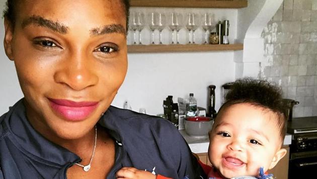 Serena Williams gave birth to a baby girl in September last year.(Instagram)