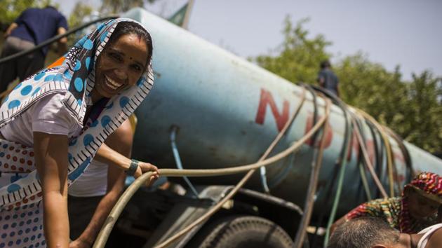 The chief minister, who inspected the Coronation Sewage Treatment Plant (STP) in North Delhi’s Burari, said such projects would put an end to the city’s water woes.(Getty Images)