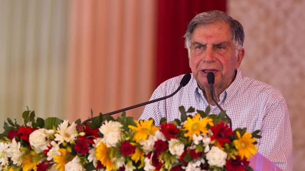 Tata Trusts Chairman Ratan Tata at the foundation stone laying ceremony of a cancer care hospital in Guwahati on June 18, 2018.(AP/Anupam Nath) Tata Trusts Chairman Ratan Tata at the foundation stone laying ceremony of a cancer care hospital in Guwahati on June 18, 2018.(AP/Anupam Nath)