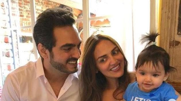 Esha Deol’s daughter Radhya Takhtani was born in October 2017.(Imeshadeol/Instagram)