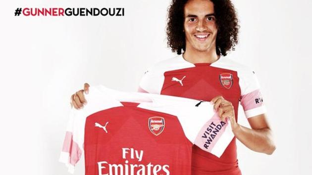 Matteo Guendouzi has signed form French Ligue 2 side Lorient.(Twitter (@Arsenal))