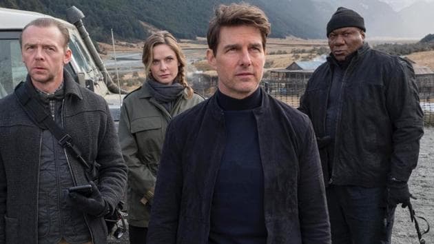 Tom Cruise and the IMF crew in a still from Mission Impossible Fallout.